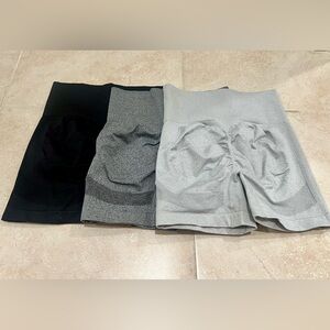 Amazon Women's Athletic Shorts - Black, Gray, Light Gray